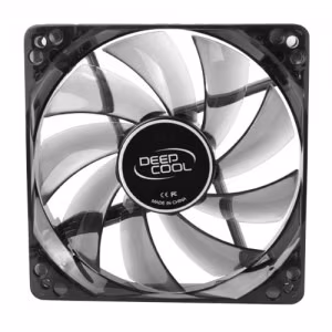 80mm Case Fan - DEEPCOOL "WIND BLADE 80" Fan with 4 blue LED, 80x80x25mm, 1800rpm, <20dBa, 21.8CFM , Hydro Bearing, Black 