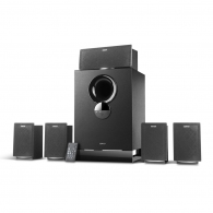 Edifier R501BT Bluetooth Black, 5.1/30W+ 5x11W RMS, remote control, all wooden, (sub.8" + satl.(3"+1")) thumbnav 1