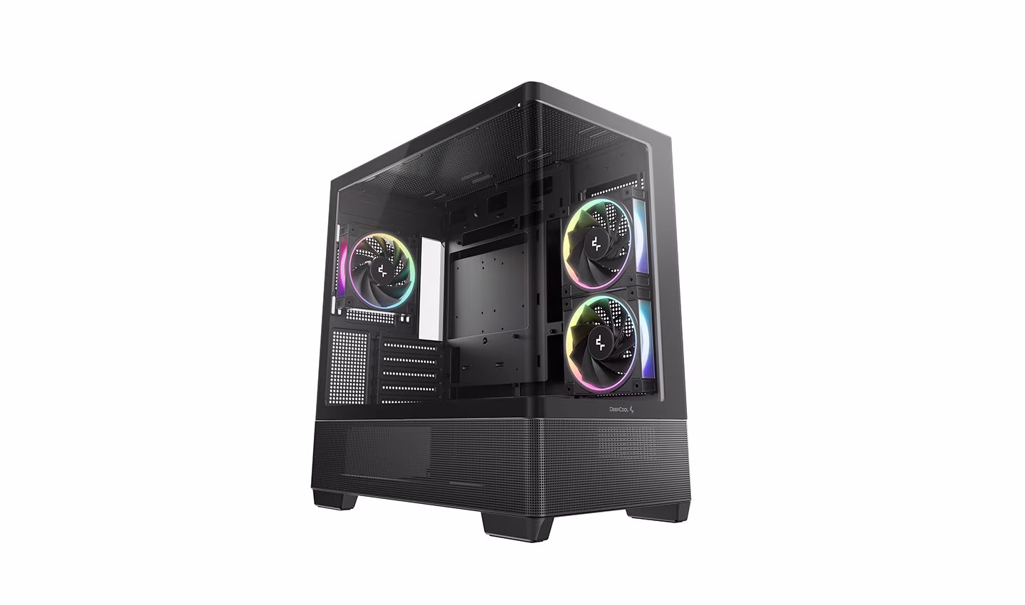 Carcasa DEEPCOOL CG380U 3F / w/oPSU / Side panel / 3x 120mm / ATX