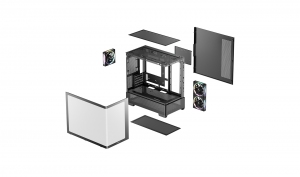 Carcasa DEEPCOOL CG380U 3F / w/oPSU / Side panel / 3x 120mm / ATX thumbnav 8