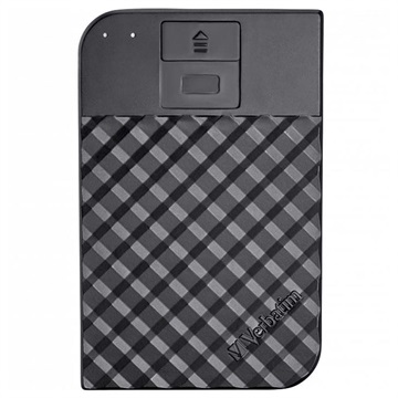 2.5” External HDD 1.0TB (USB3.1/USB-C)  Verbatim ”Fingerprint Secure”, Black, 256-bit AES hardware security encryption with fingerprint, Enclosure material: Plastic and Aluminium photo 1