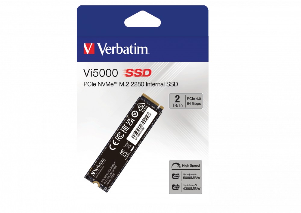 M.2 NVMe SSD Verbatim Vi5000, 2.0TB photo 2