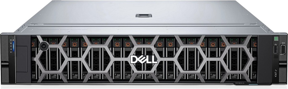 Dell PowerEdge R760xs 2U Rack, Intel Xeon Gold 5420+ 2G, 1x16GB RDIMM DDR5 4400, 4TB HDD SAS 12Gbps 7.2K (up to 12х3.5” HDD SAS/SATA), PERC H755 RAID, iDRAC9 Enterprise, Broadcom 5720 Dual Port 1Gb + Broadcom 57414 Dual Port 10/25GbE SFP28 Adapter,DUAL PS photo 1