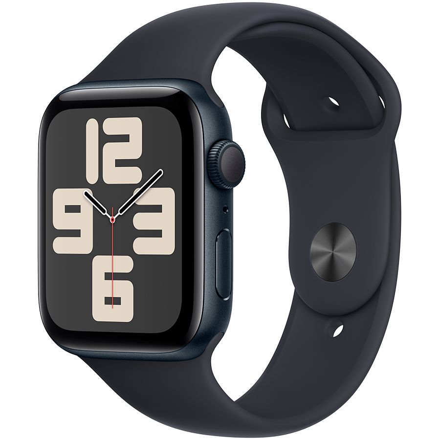 Smart watch Apple Watch SE GPS 44mm Midnight Aluminium Case with Midnight Sport Band - M/L (MRE93QR/A) 1 GB 1.78 photo 1