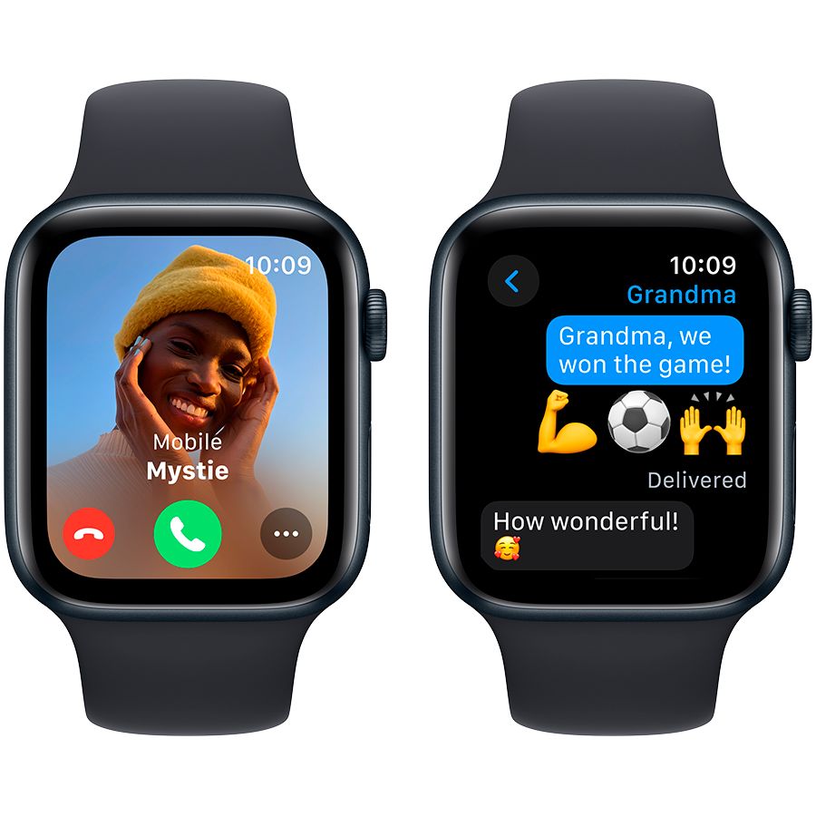Smart watch Apple Watch SE GPS 44mm Midnight Aluminium Case with Midnight Sport Band - M/L (MRE93QR/A) 1 GB 1.78 photo 4