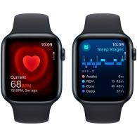 Smart watch Apple Watch SE GPS 44mm Midnight Aluminium Case with Midnight Sport Band - M/L (MRE93QR/A) thumbnav 5