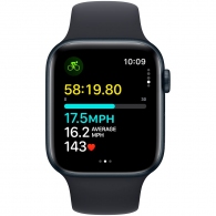Smart watch Apple Watch SE GPS 44mm Midnight Aluminium Case with Midnight Sport Band - M/L (MRE93QR/A) thumbnav 6