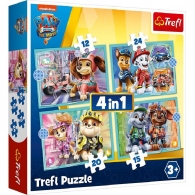 Trefl 34394 Puzzles 4In1 Happy Paw Patrol thumbnav 1