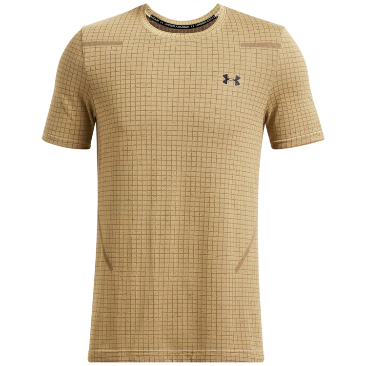 Tricou bărbătesc Under Armour Vanish Seamless Grid SS L Maro photo 2