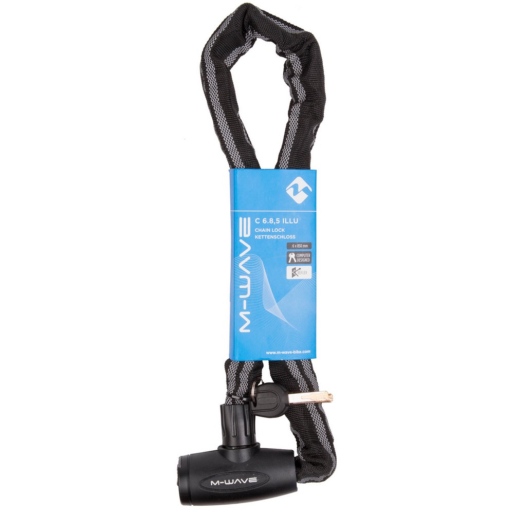 Замок M-WAVE M-WAVE C 6.85 Illu reflex chain lock photo 2