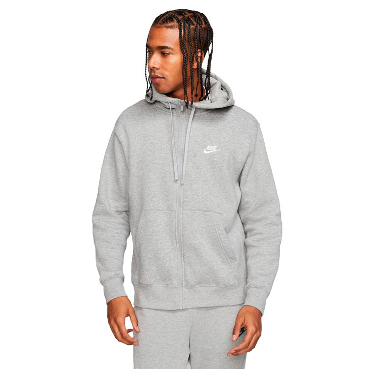 Hanorac pt bărbați Nike M NSW CLUB HOODIE FZ BB L Gri photo 4