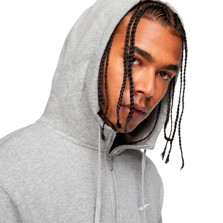 Hanorac pt bărbați Nike M NSW CLUB HOODIE FZ BB L Gri photo 6