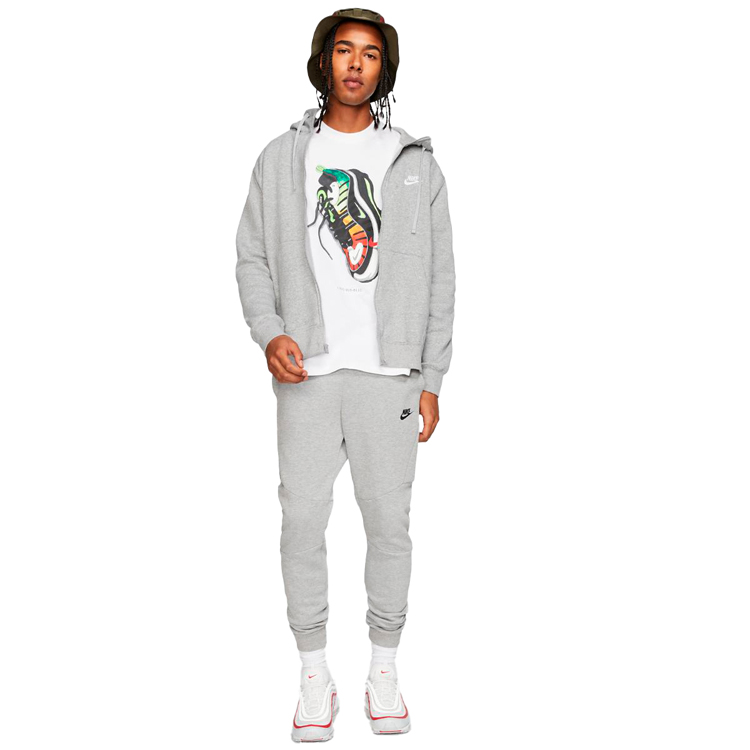 Hanorac pt bărbați Nike M NSW CLUB HOODIE FZ BB L Gri photo 7