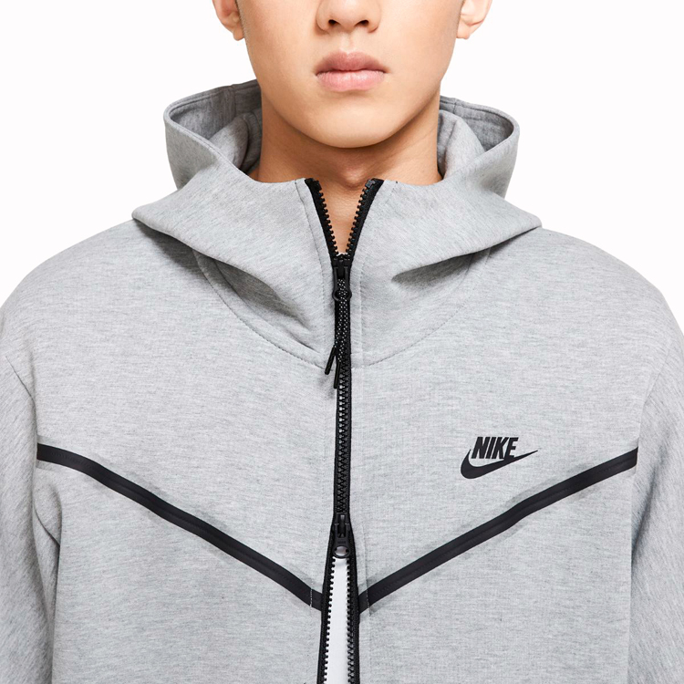 Hanorac pt bărbați Nike M NSW TCH FLC HOODIE FZ WR L Gri photo 2
