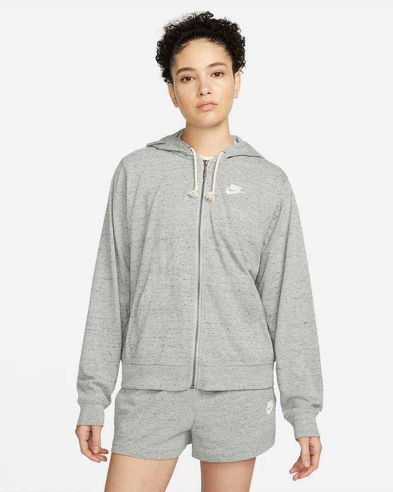 Hanorac Nike W NSW GYM VNTG EASY FZ HOODIE S Gri Femei photo 6