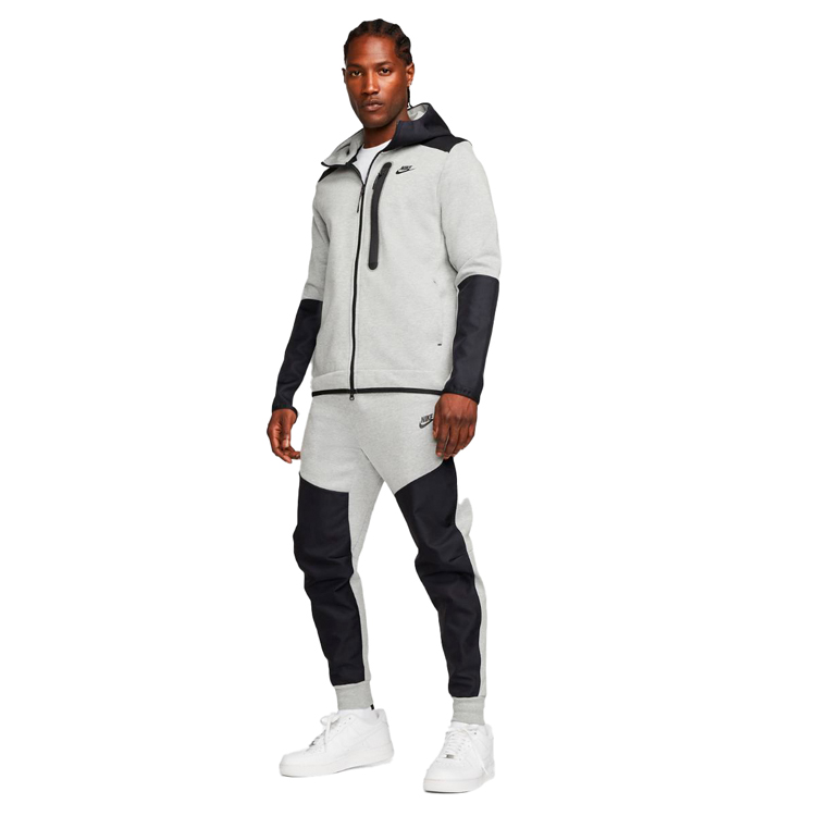 Pantaloni Nike M NK TCH FLC OVERLAY JGGR L Gri Barbati photo 3