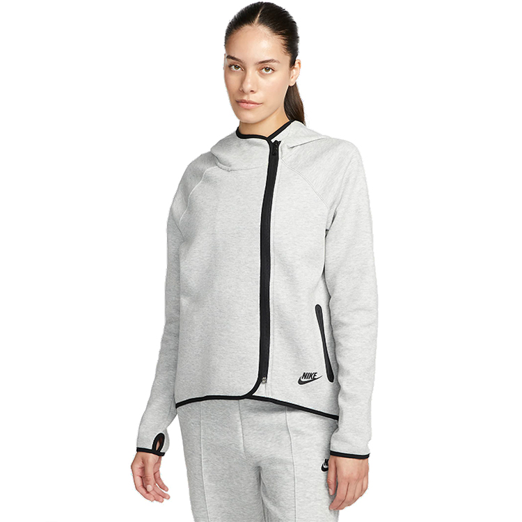 Hanorac Nike W NSW TCH FLC CAPE OG 10YR M Gri Femei photo 2
