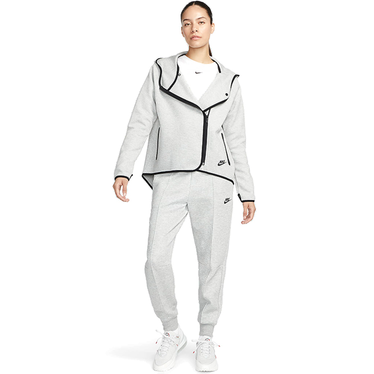 Hanorac Nike W NSW TCH FLC CAPE OG 10YR M Gri Femei photo 4