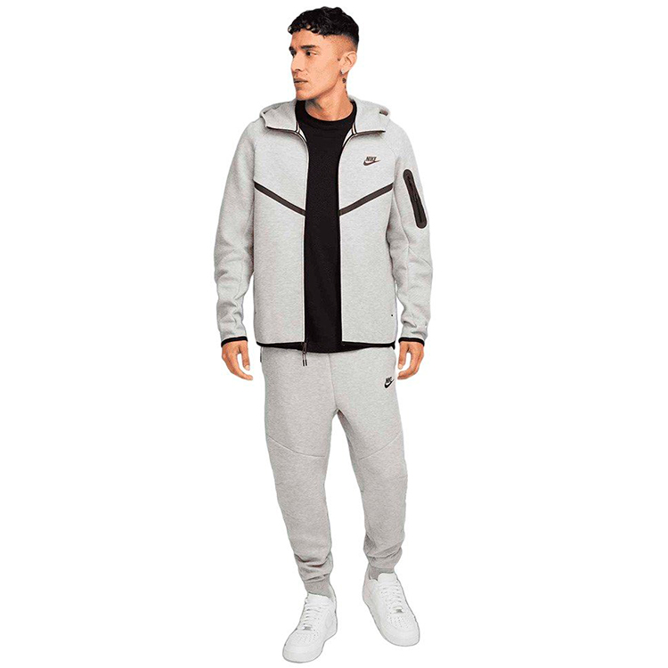 Hanorac pt bărbați Nike M NK TCH FLC FZ WR HOODIE XS Gri photo 2