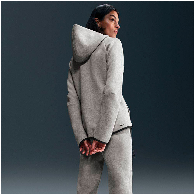 Jacheta Nike W NSW TCH FLC WR FZ HDY 2 XL Gri Femei photo 5
