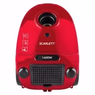 Aspirator cu sac Scarlett SC-VC80B63, 1600 W, Rosu
