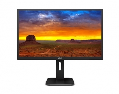 27.0" AOC IPS LED Q27P1 QHD Display Black (5ms, 1000:1, 250cd, 2560 x 1440, 178°/178°, VGA, DVI, HDMI, DisplayPort, Height Adjustment, Pivot, Speakers 2 x 2W, Audio Line-out, USB Hub: 4 x USB3.0, VESA) thumbnav 1