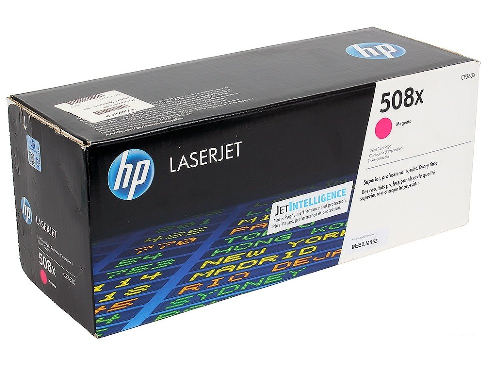 HP 508X (CF363X) High Yield Magenta Cartridge for HP Color LaserJet Enterprise M552dn, M553n, M553dn, M553x, 9,500 p. photo 1