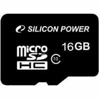 16GB microSD Class10 A1 UHS-I + SD adapter Silicon Power microSDHC, 333x, Up to: 40MB/s thumbnav 1