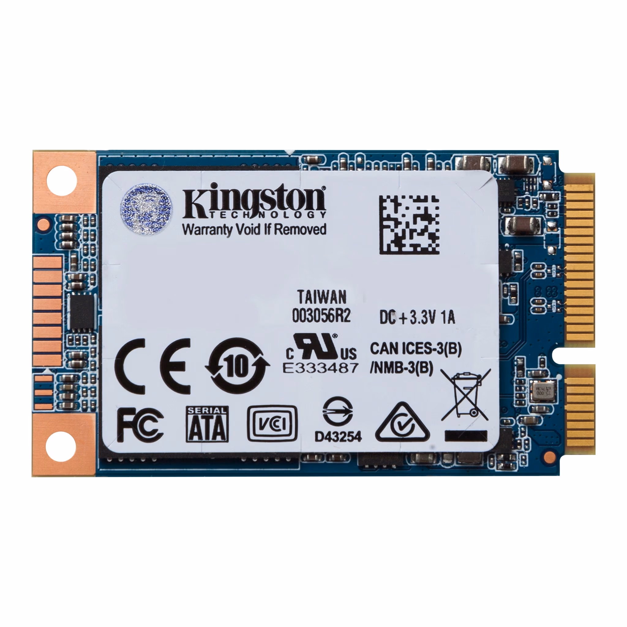 mSATA SSD 240GB Kingston SSDNow UV500, SATAIII, Sequential Read/Write: 520MBs / 500MBs, Maximum 4K Read/Write: 79,000IOPS / 25,000IOPS, AES 256-bit Hardware Encryption (SED), TCG Opal 2.0, Marvell 88SS1074 Controller, Next-Gen 64-layer 3D TLC