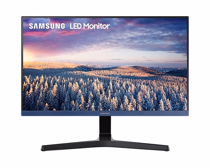 23.8" SAMSUNG IPS LED S24R358FHI ZeroFrame Blue (5ms, 1000:1, 250cd, 1920x1080, 178°/178°, VGA, HDMI, AMD FreeSync 75Hz, Samsung MagicBright/MagicUpscale, VESA) 