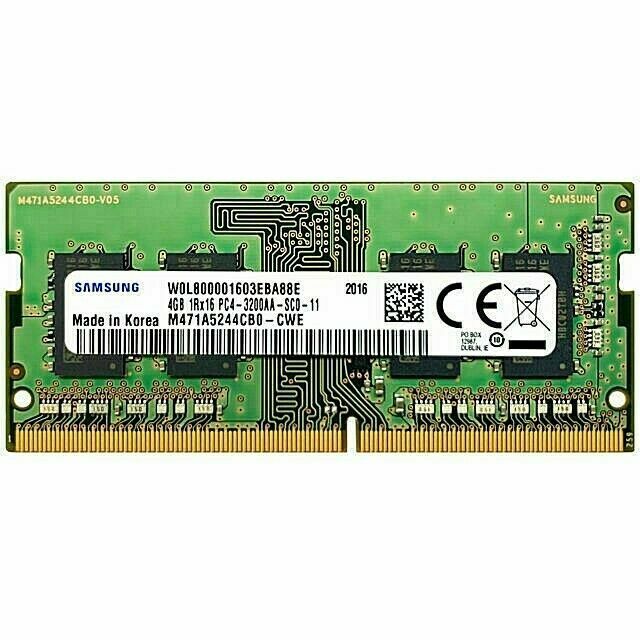8GB DDR4-3200 SODIMM Samsung, PC25600, CL22, 1Rx16, 1.2V PC4-3200AA-SCO-11 (M471A1G44AB0-CWE), Bulk photo 1