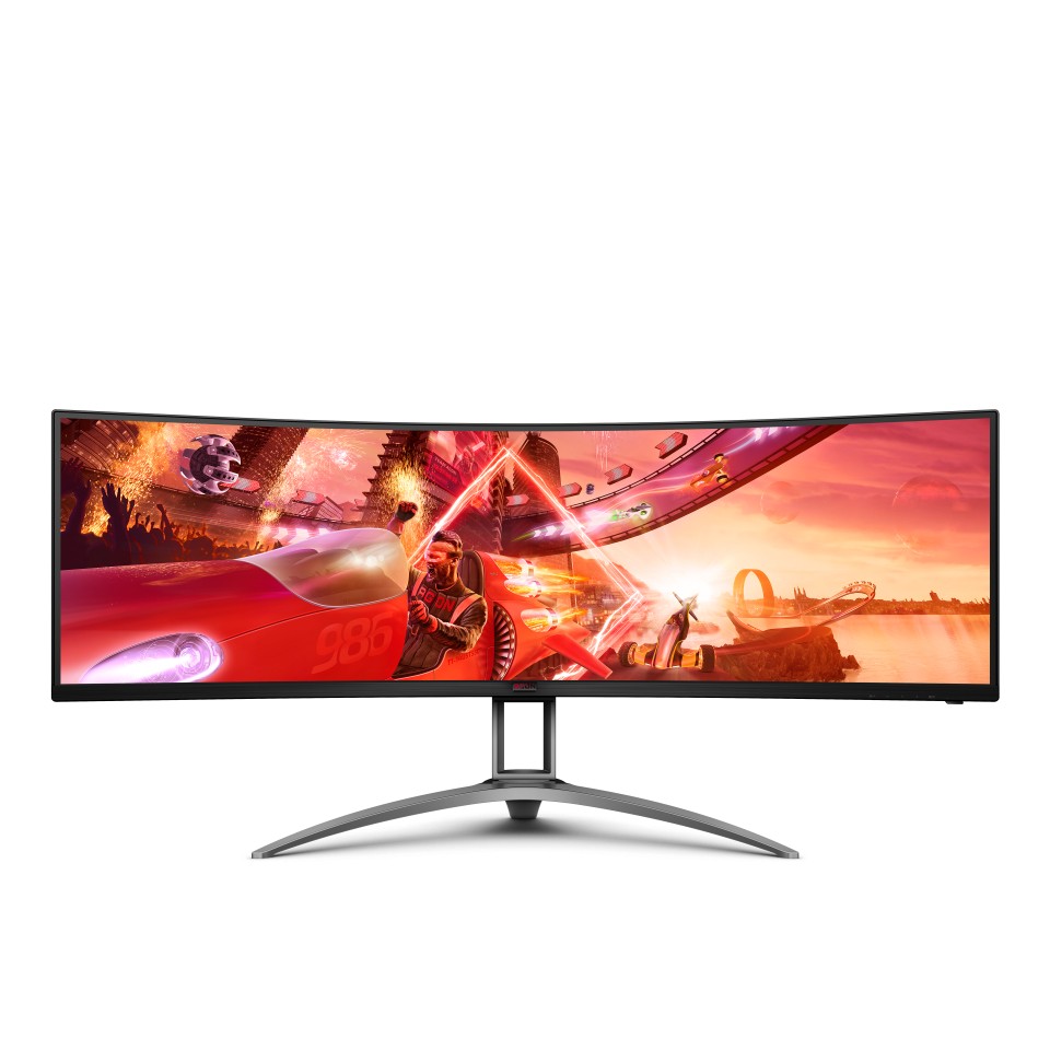49.0" AGON VA LED AG493UCX Curved Black/Silver (1ms, 3000:1, 32:9, 300cd, 5120x1440, 120Hz, 178°/178°, DisplayPort x 2, HDMI2.0 x 2, USB-C (Video, Data, Power), Curvature 1800R, AMD Freesync Premium Pro, Speakers 2 x 5w, Height Adjustment, USB 3.2 x 3, V photo 1