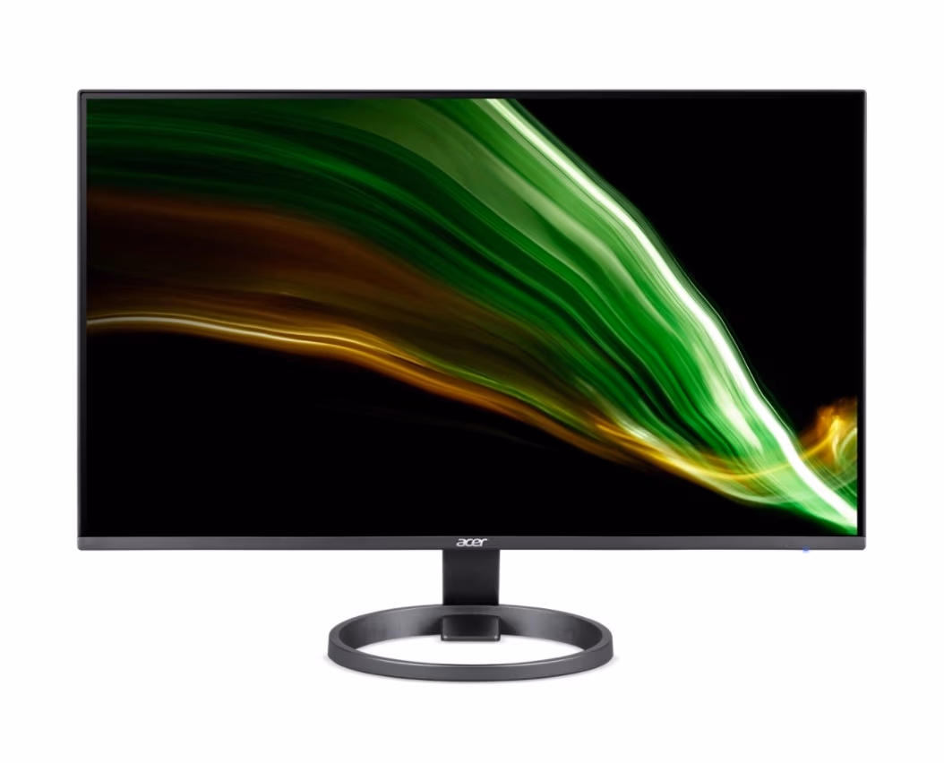 23.8" ACER IPS LED R242Y ZeroFrame Black (1ms, 100M:1, 250cd, 1920x1080, 178°/178°, VGA, HDMI, AMD FreeSync 75Hz, Stylishly Ultrathin 6.6mm) [UM.QR2EE.A01] 