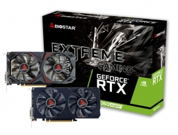 BIOSTAR GeForce RTX 2060 SUPER  8GB GDDR6, 256bit, 1650/14000Mhz, CUDA: 2176 processing, 1xDVI, 1xHDMI, 1xDP,  Dual fan, Retail (VN2066RF82) thumbnav 1