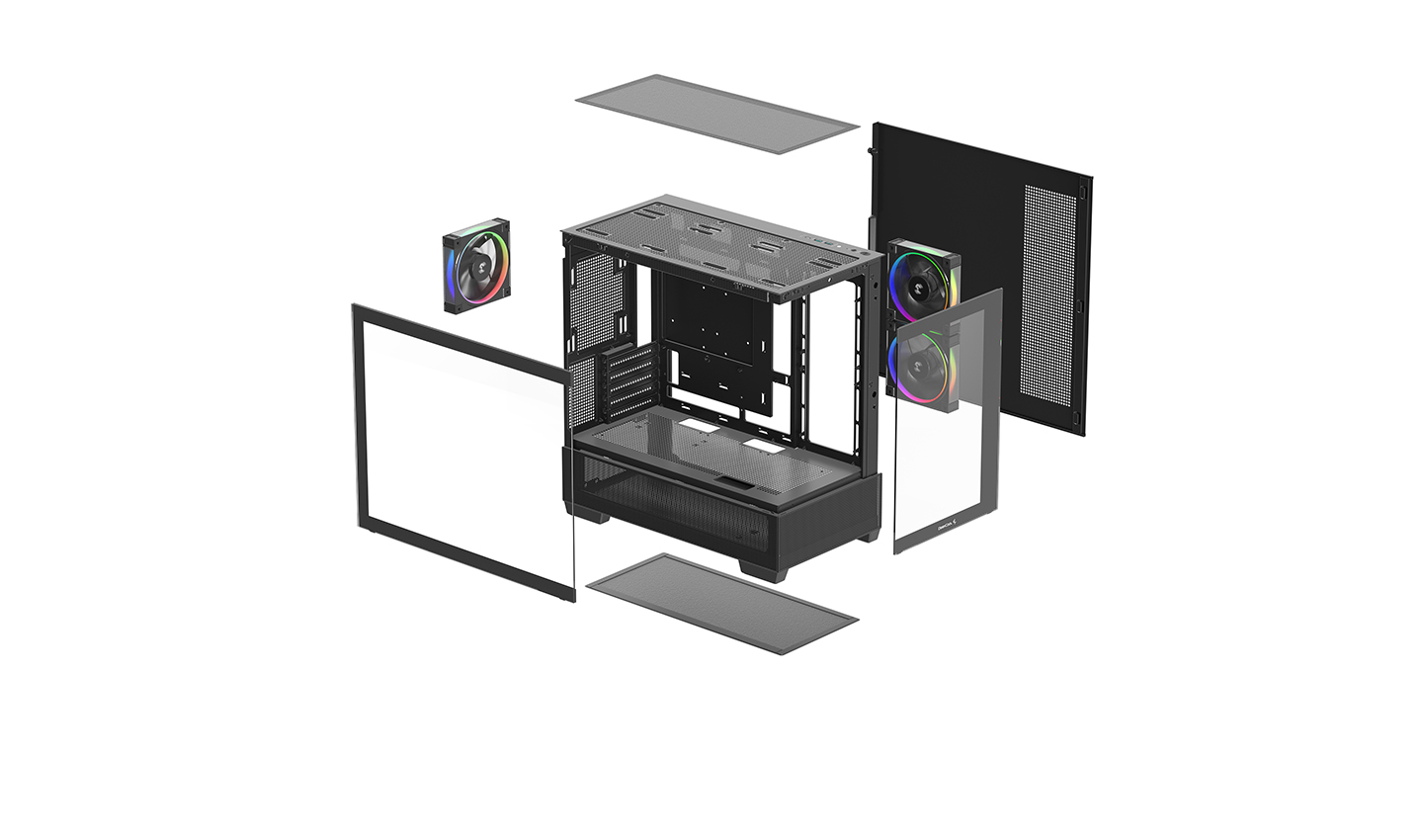 Корпус DEEPCOOL CG380 3F/ w/oPSU / Side panel / 3x 120mm / ATX photo 10