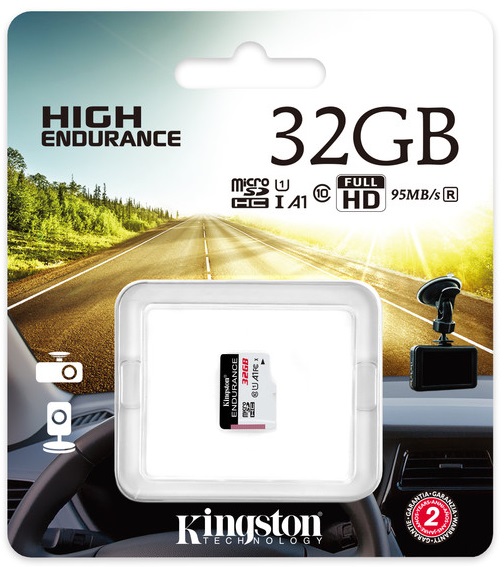Карта памяти microSD Kingston High Endurance (24/7 recording) 95Mbps/ 32GB photo 2