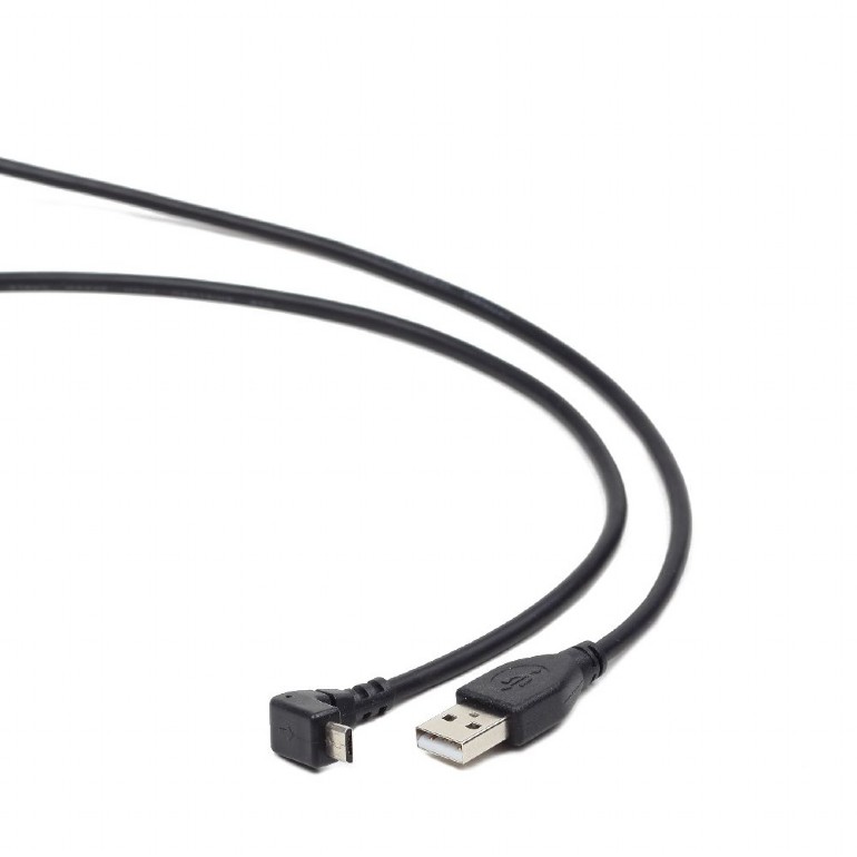Cable Micro-USB, CCP-mUSB2-AMBM90-6, Angled Male A plug to male Micro-B plug USB 2.0 cable, 1.8 m photo 1