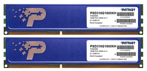 Оперативная память PATRIOT Signature Line  DDR3-1600  16GB (Kit of 2*8GB) thumbnav 1