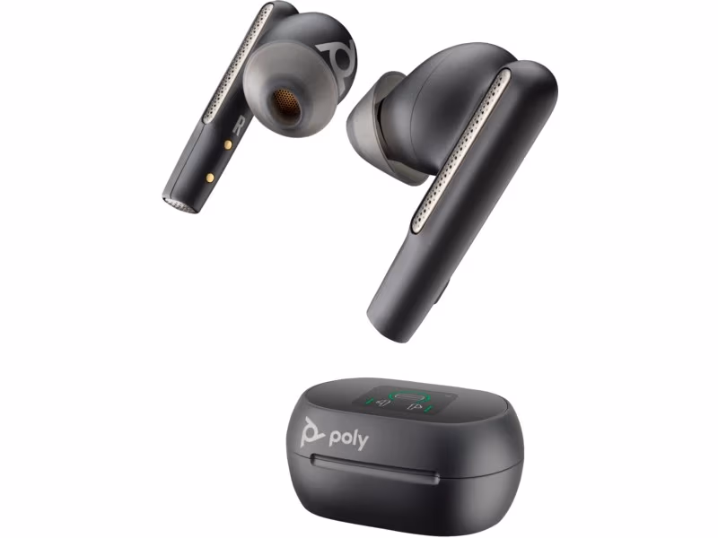 True Wireless Earbuds Poly Voyager Free 60+ UC /  Carbon Black