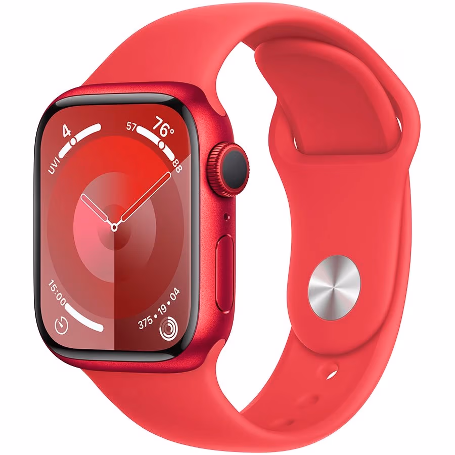 Smart watch Apple Watch Series 9 GPS 41mm (PRODUCT)RED Aluminium Case with (PRODUCT)RED Sport Band - M/L (MRXH3QR/A) 