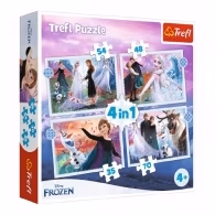 Trefl 34398 Puzzles 4In1 Disney Frozen 2