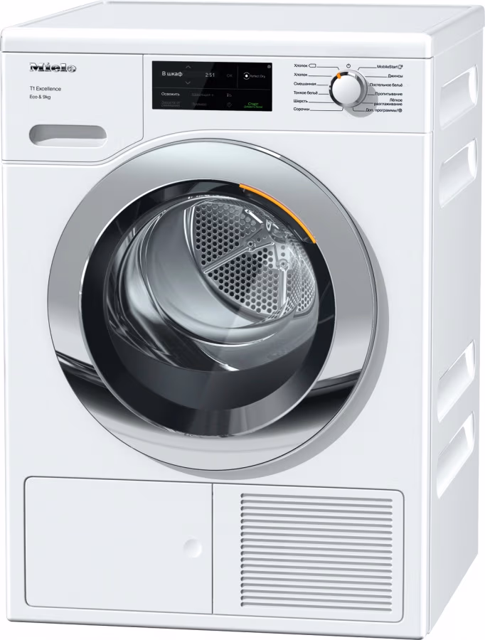 Сушильная машина Miele TEJ665WP, Конденсационная, 9 кг, A+++, Белый 