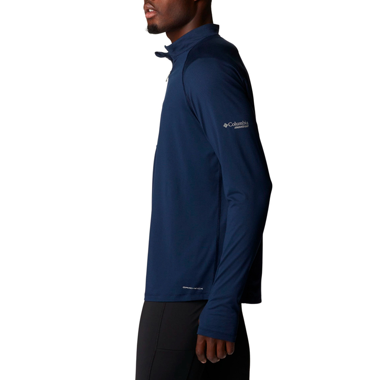 Hanorac pt bărbați Columbia M Endless Trail 1/2 Zip Mesh Long Sleeve S Albastru photo 3