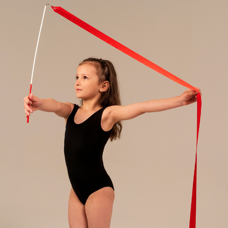 Baston gimnastic cu panglica 3807364 Grace Dance, Roz photo 2