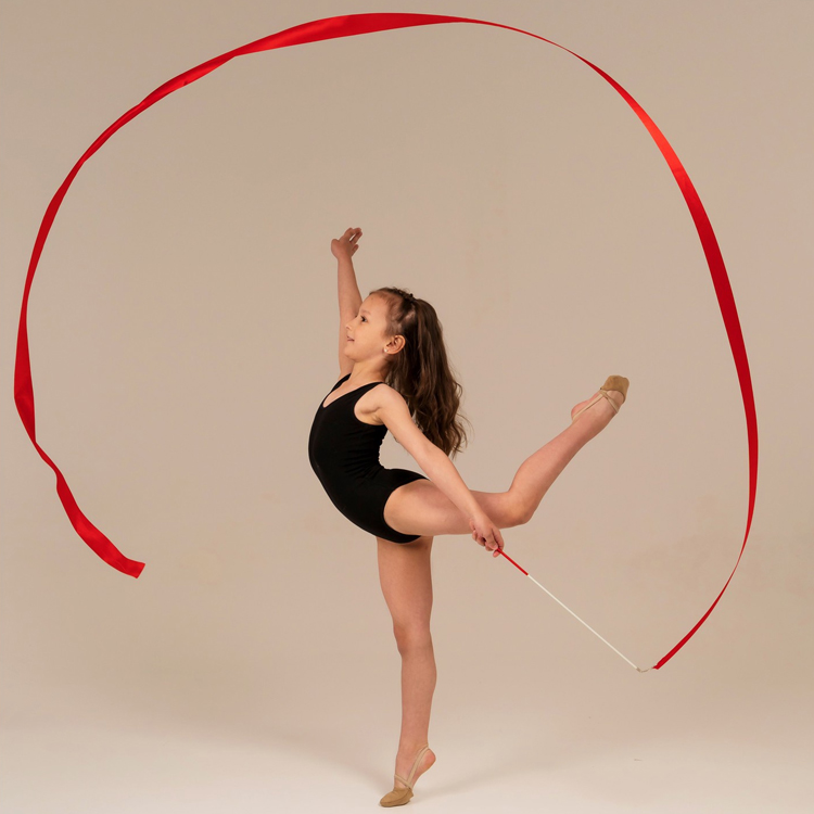 Baston gimnastic cu panglica 3807364 Grace Dance, Roz photo 3