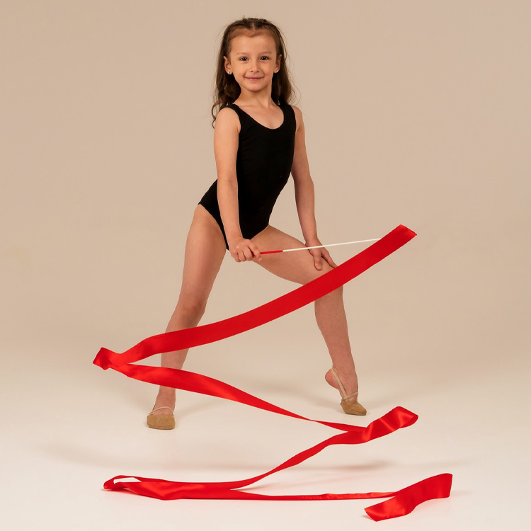 Baston gimnastic cu panglica 3807364 Grace Dance, Roz photo 4