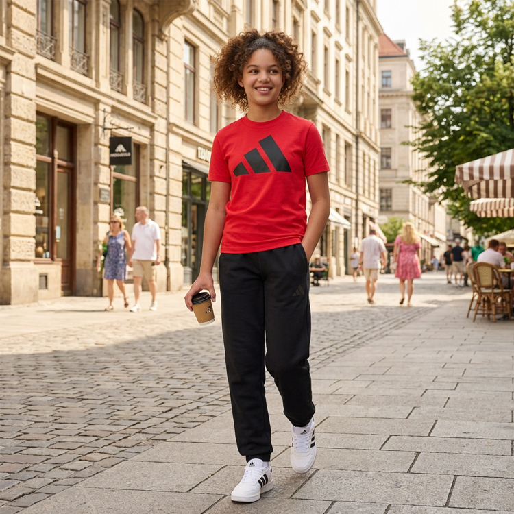 Tricou Adidas J BL TEE 160 / Femei / 140 / Rosu photo 6