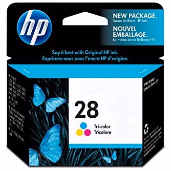 HP №28 Tri-Color Ink Cartridge dj 33xx, 34xx (8ml) ~190 A4 pages 15% density
