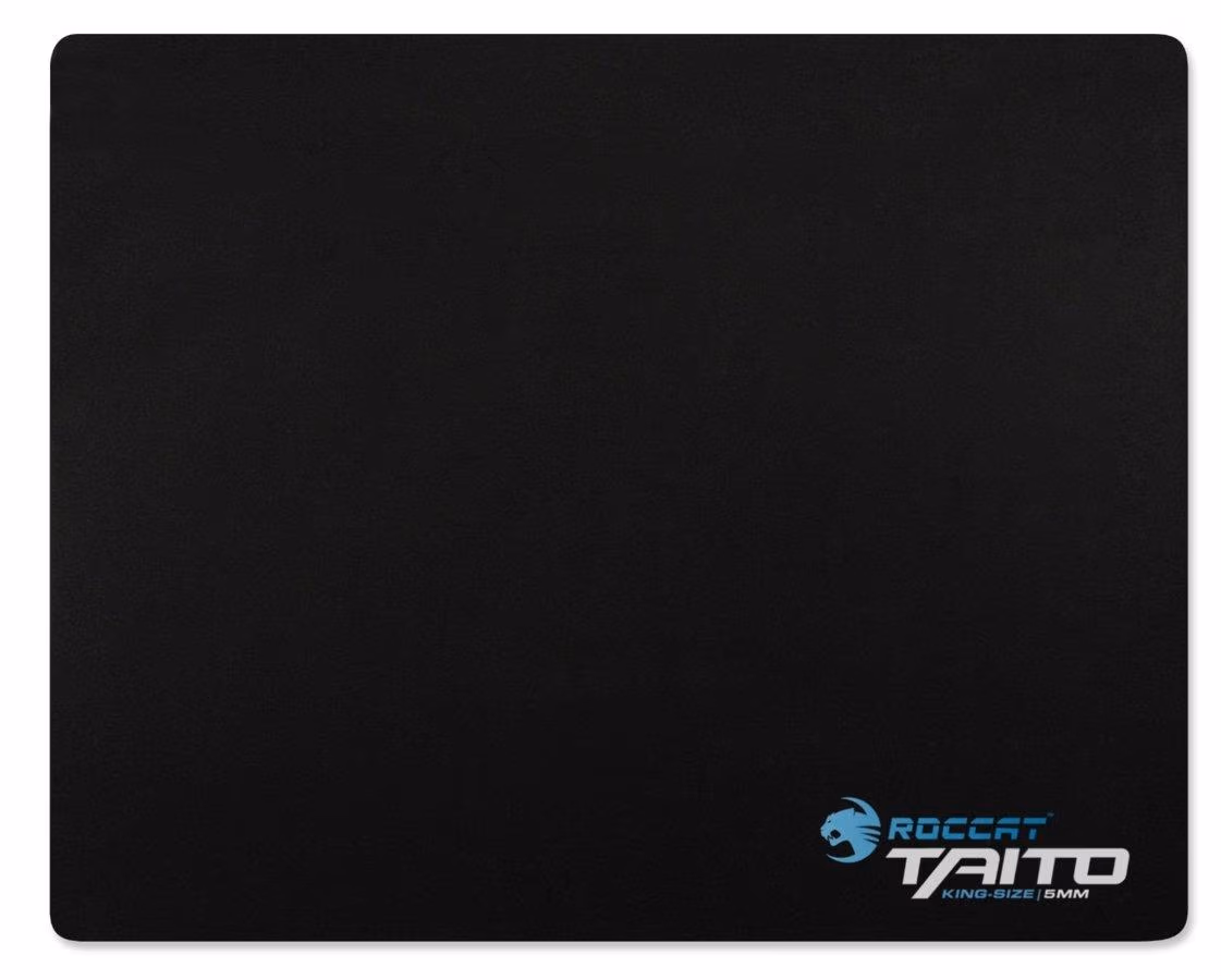 ROCCAT Taito (Shiny Black) / Mid-Size Gaming Mousepad, Dimensions: 400 x 320 x 3 mm, Rubberized backing, Heat-treated nano pattern, Optimized gaming surface