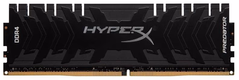 8GB DDR4-3600 Kingston HyperX® Predator DDR4 RGB, PC28800, CL17, 1.35V, Asymmetric BLACK low-profile heat spreader, Dynamic RGB effects featuring HyperX Infrared Sync technology, Intel XMP Ready (Extreme Memory Profiles)